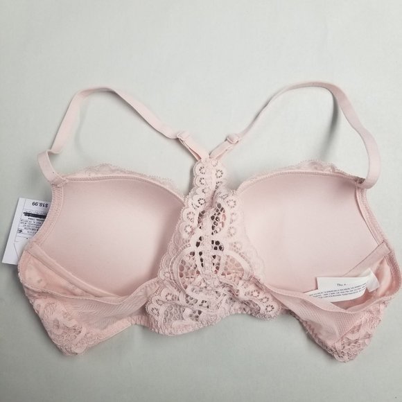 Auden Racerback Front Clasp Push-Up Bra Pink - Picture 6 of 6